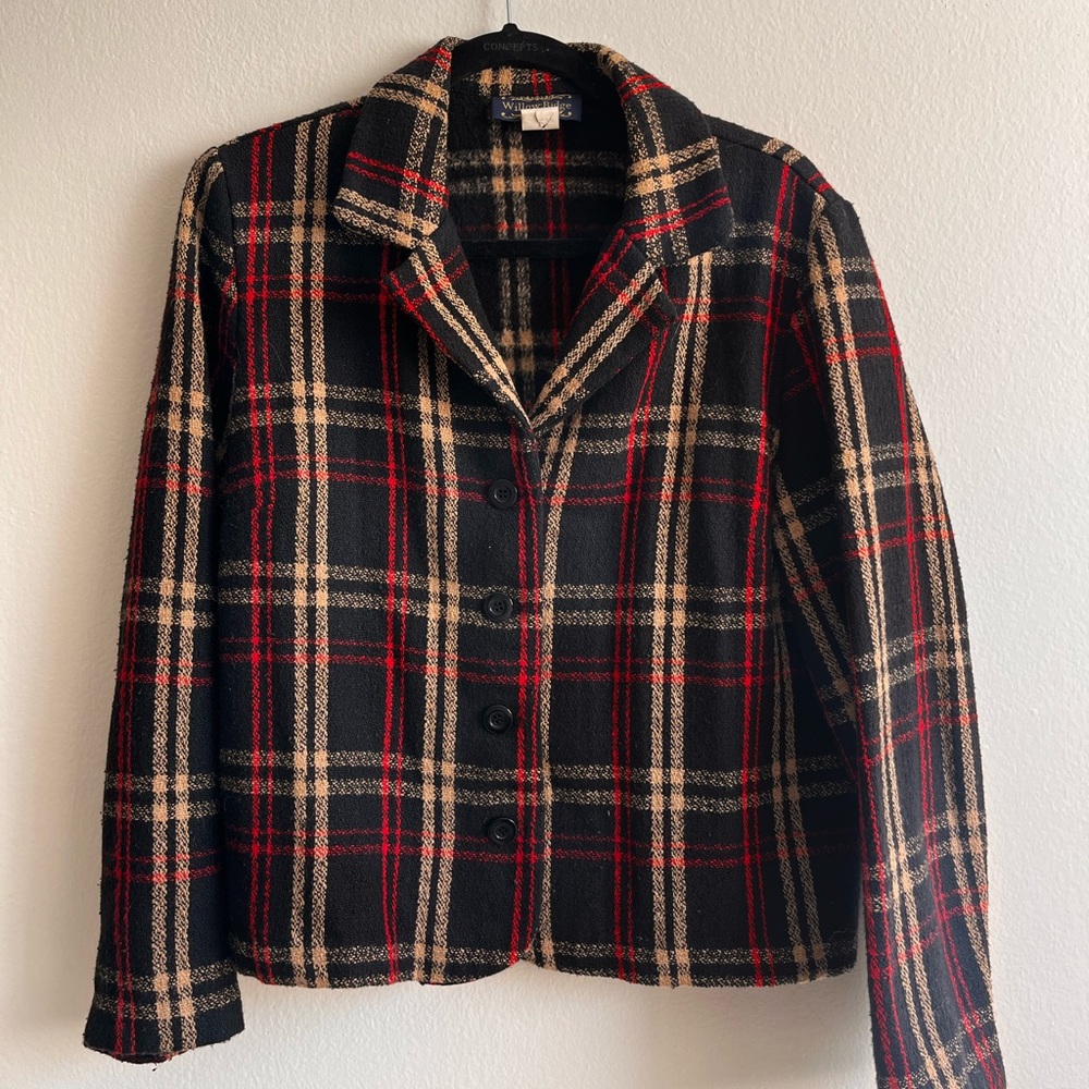 Willow Ridge Wool Blend Vintage Women’s Blazer Jacket Size Medium